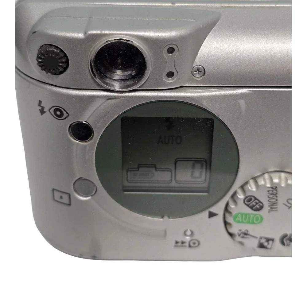 Canon Sure Shot Z155 Caption 35mm Point & Shoot Film Camera Silver Auto Focus